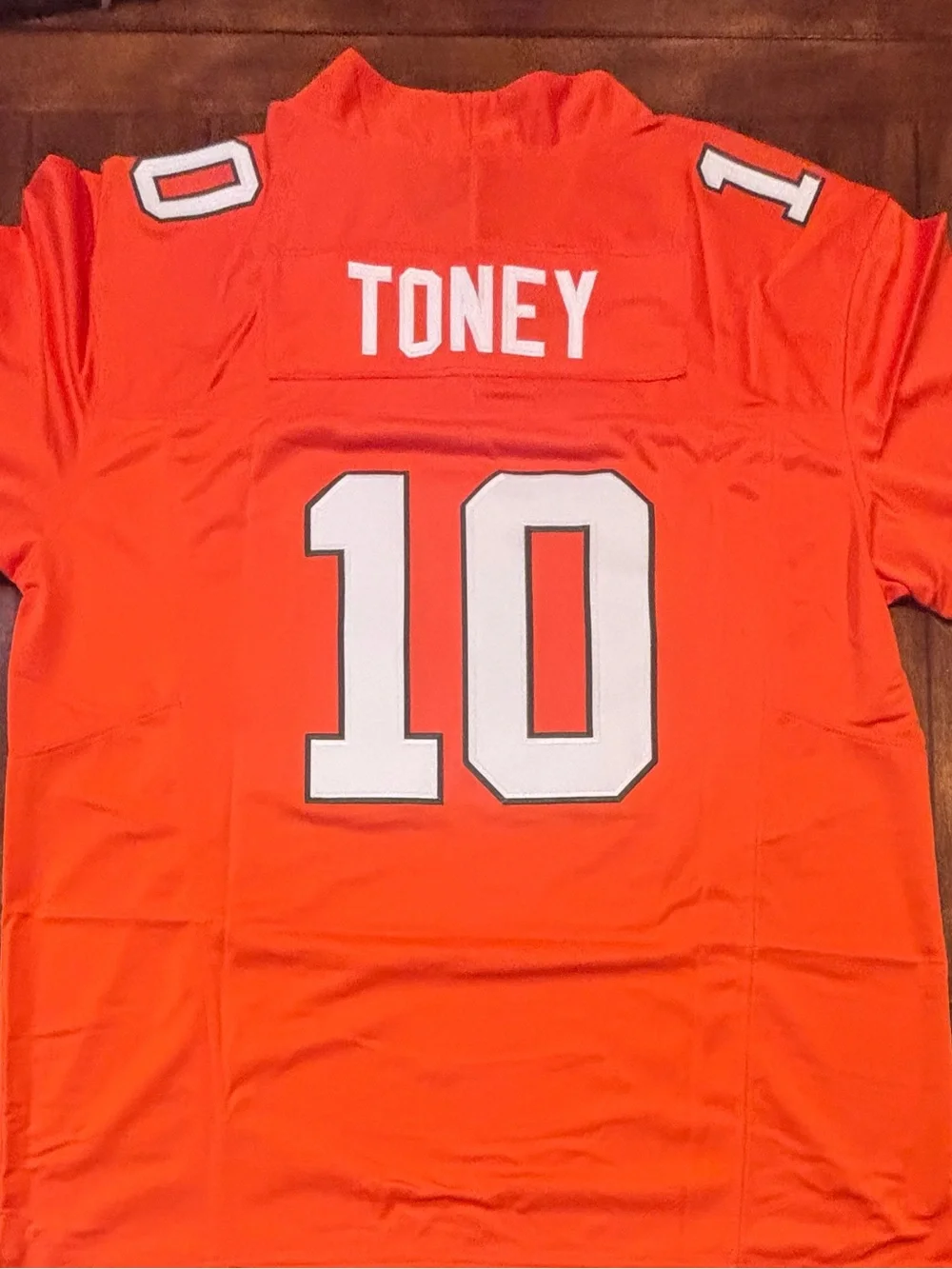 Miami Hurricanes Malachi Toney Adult XL Stitched Orange Jersey